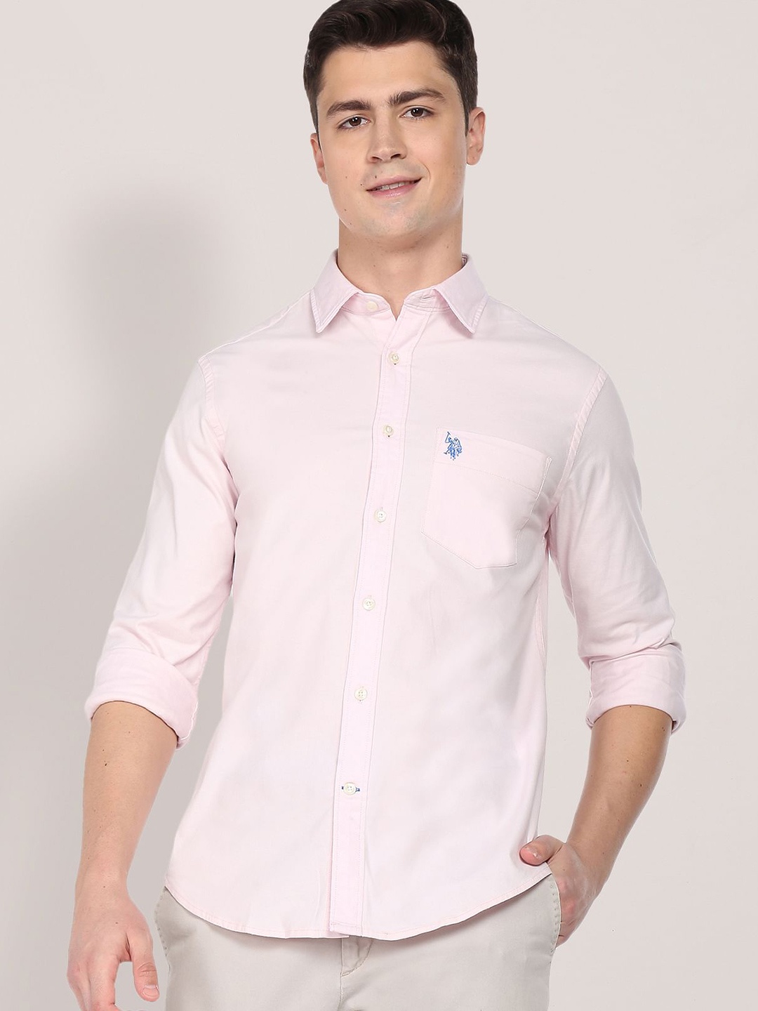 

U.S. Polo Assn. Men Pink Soft Oxford Shirt