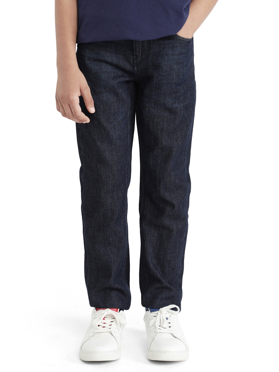 

Rare Ones Boys Solid Slim Fit Jeans, Navy blue