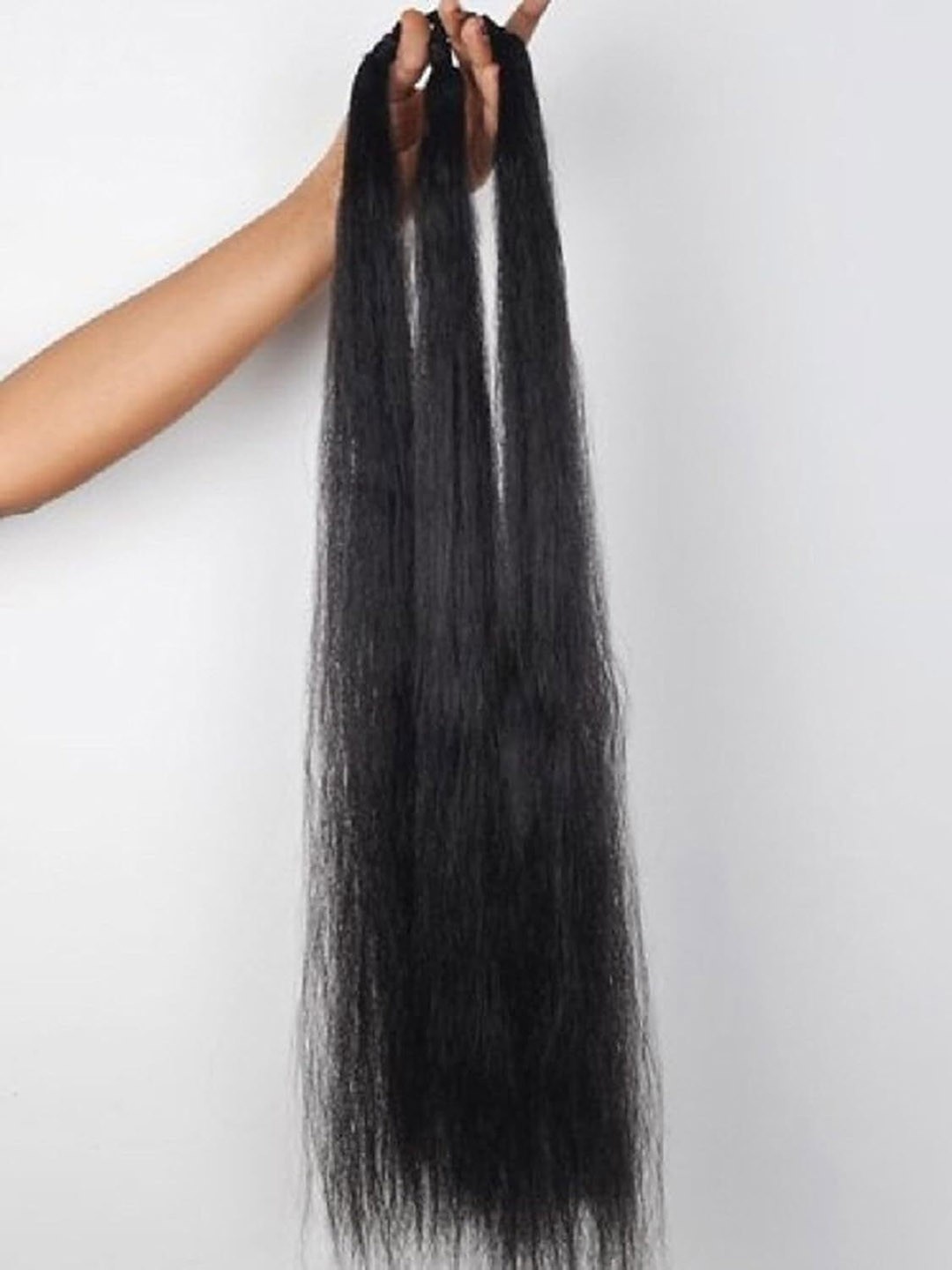 

CRIBE Clip-In Straight Twists Hair Extension, Black