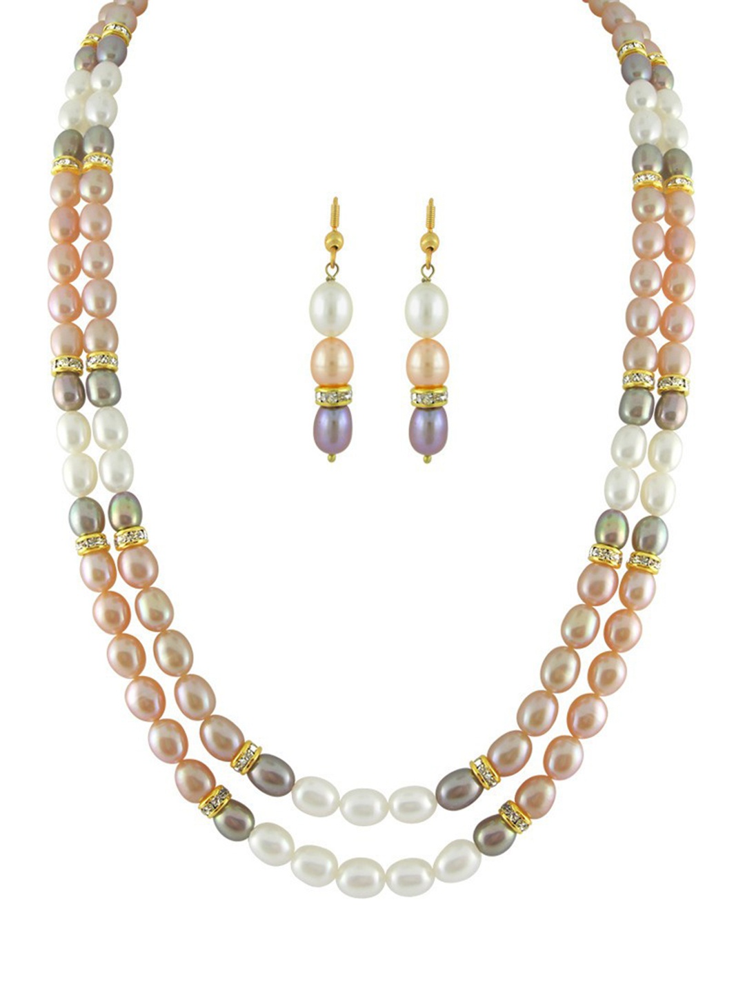 

Sri Jagdamba Pearls Dealer Gold-Plated Pearls Beaded Jewellery Set