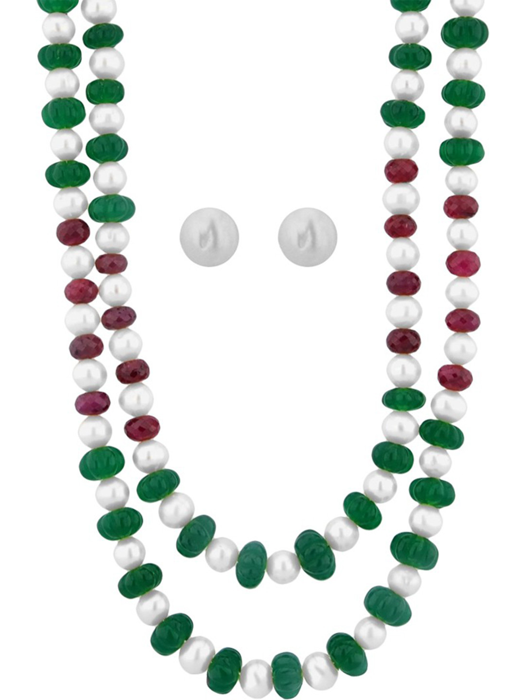 

Sri Jagdamba Pearls Dealer Gold-Plated Pearl Beaded Jewellery Set