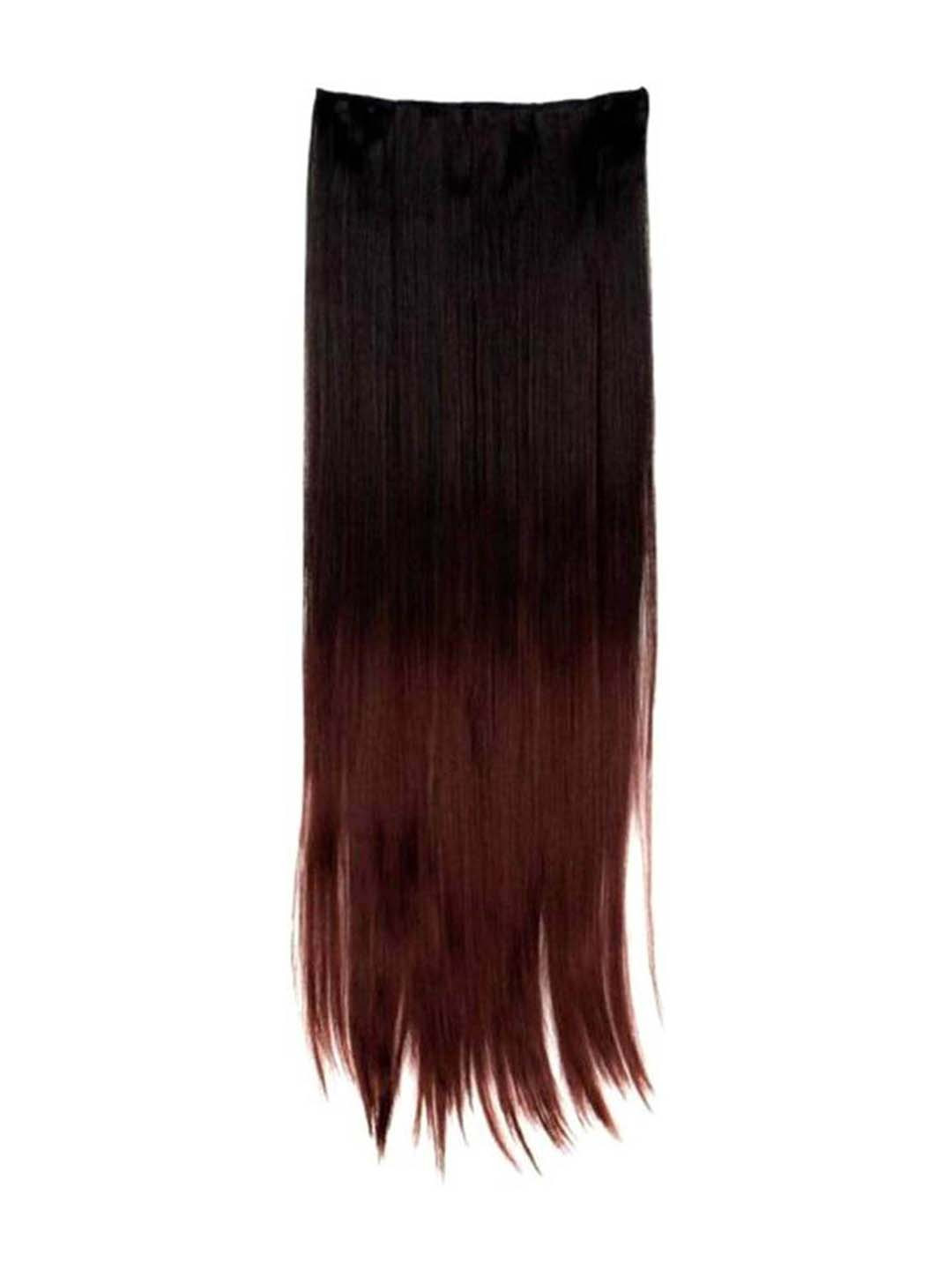

CRIBE Clip In Straight Scalp Topper Hair Extension- Brown