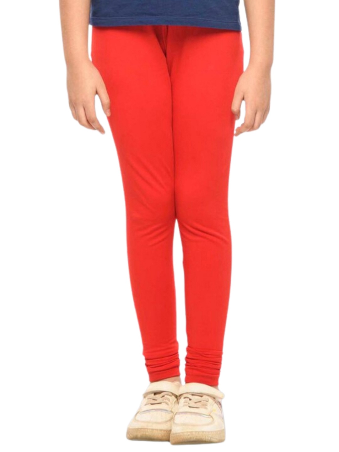 

Tik Tok WEARS Girls Pack Of 3 Churidar Length Leggings, Red