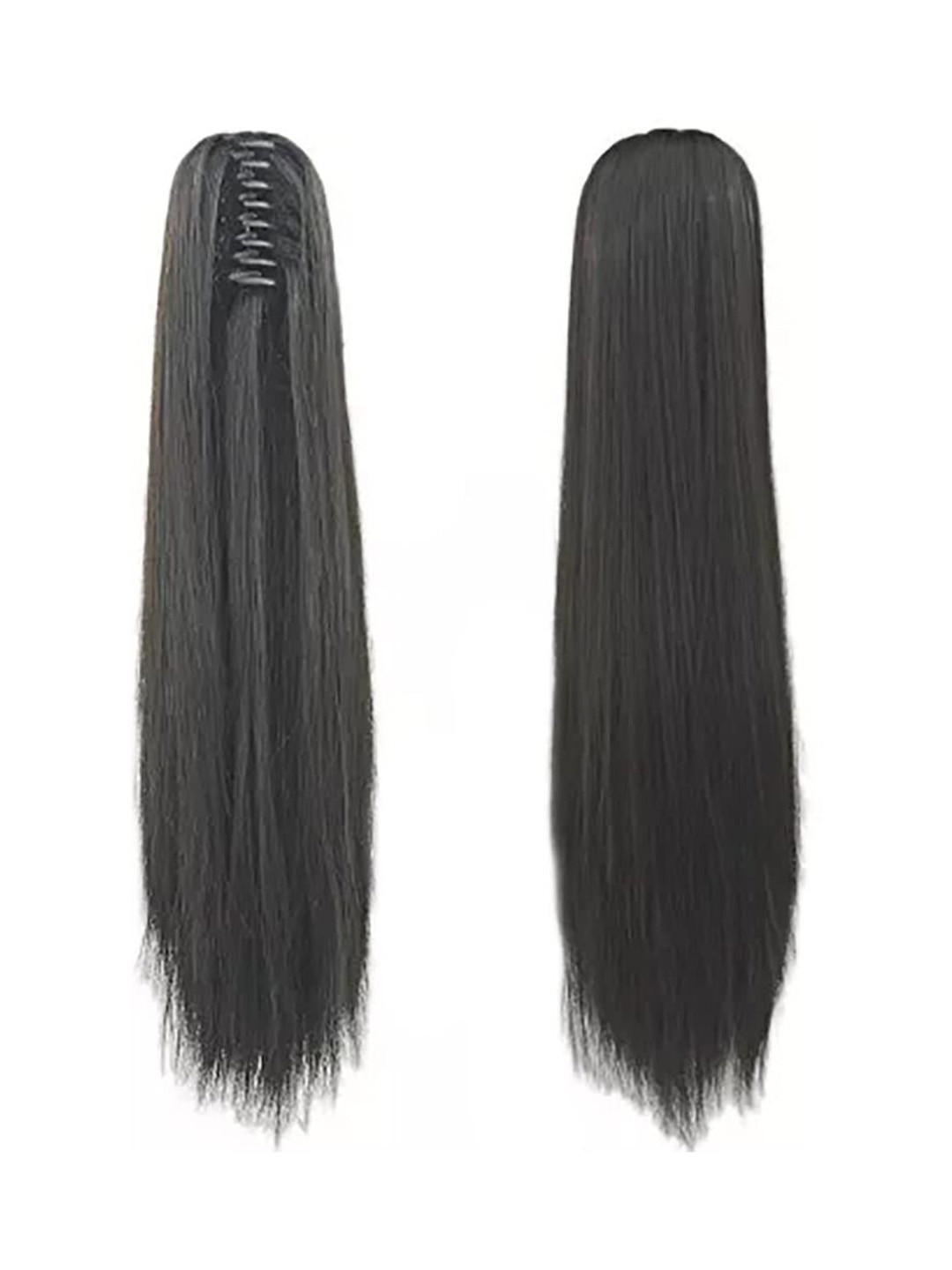 

CRIBE Clip In Straight Ponytail Hair Extension - Black