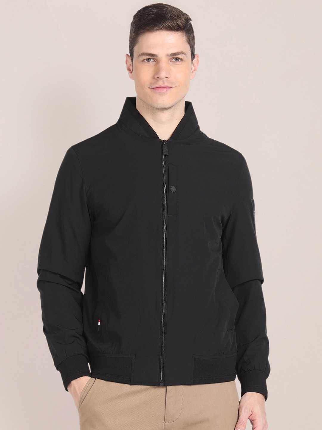 

U.S. Polo Assn. Men Bomber Windcheater Jacket, Black