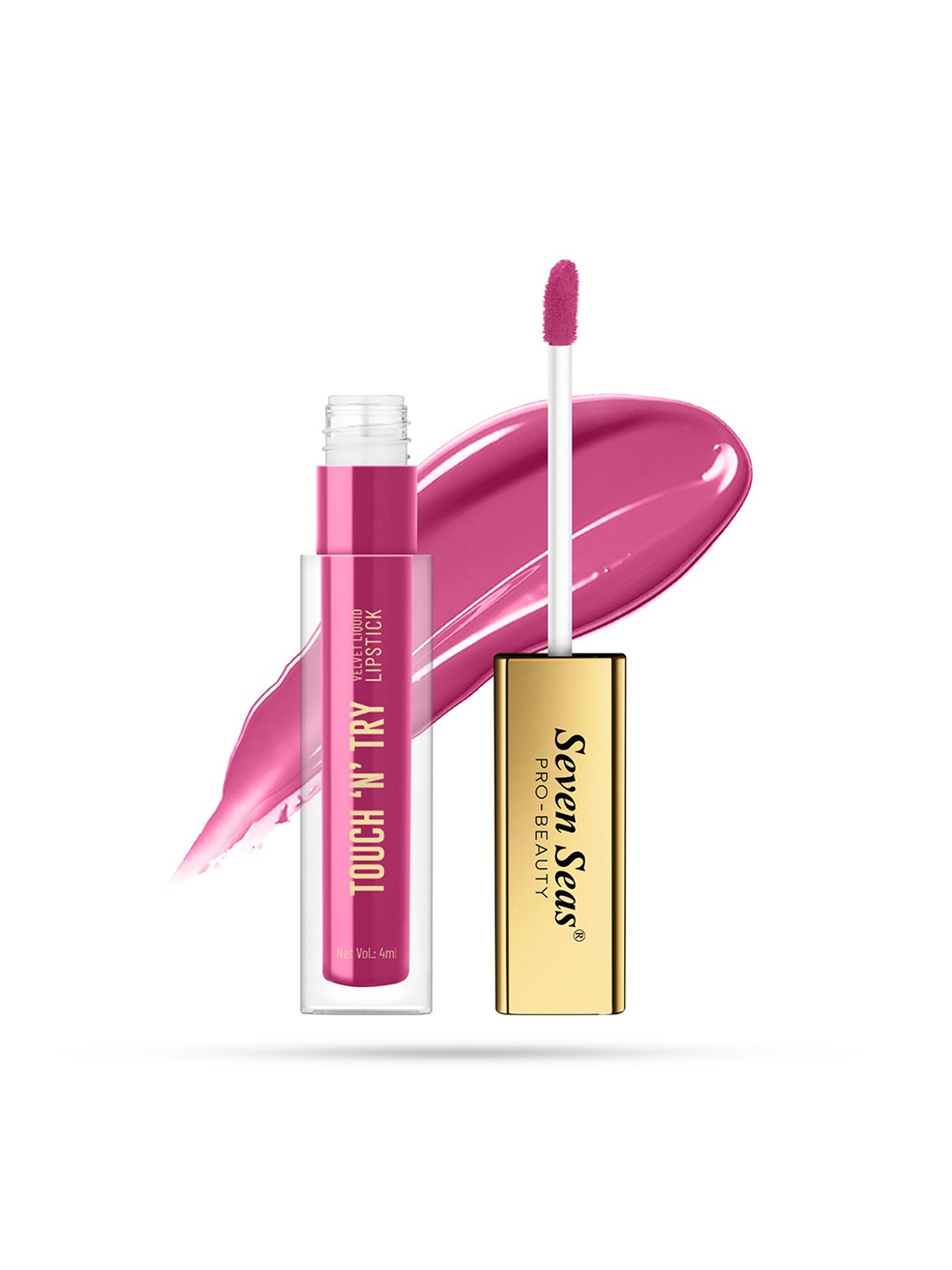 

Seven Seas Touch N Try Long Lasting Velvet Liquid Lipstick - 4 ml - Shade - 103, Pink