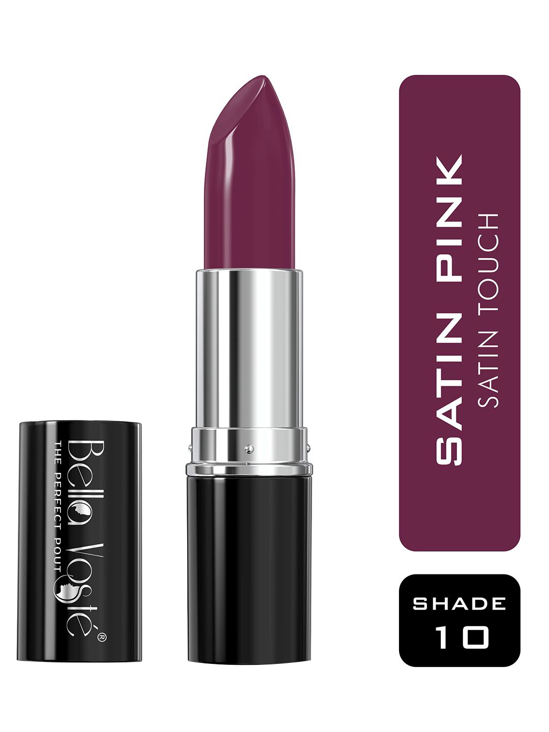 

Bella Voste The Perfect Pout Long Lasting Satin Touch Lipstick- 4.2 g- Satin Pink 10, Violet