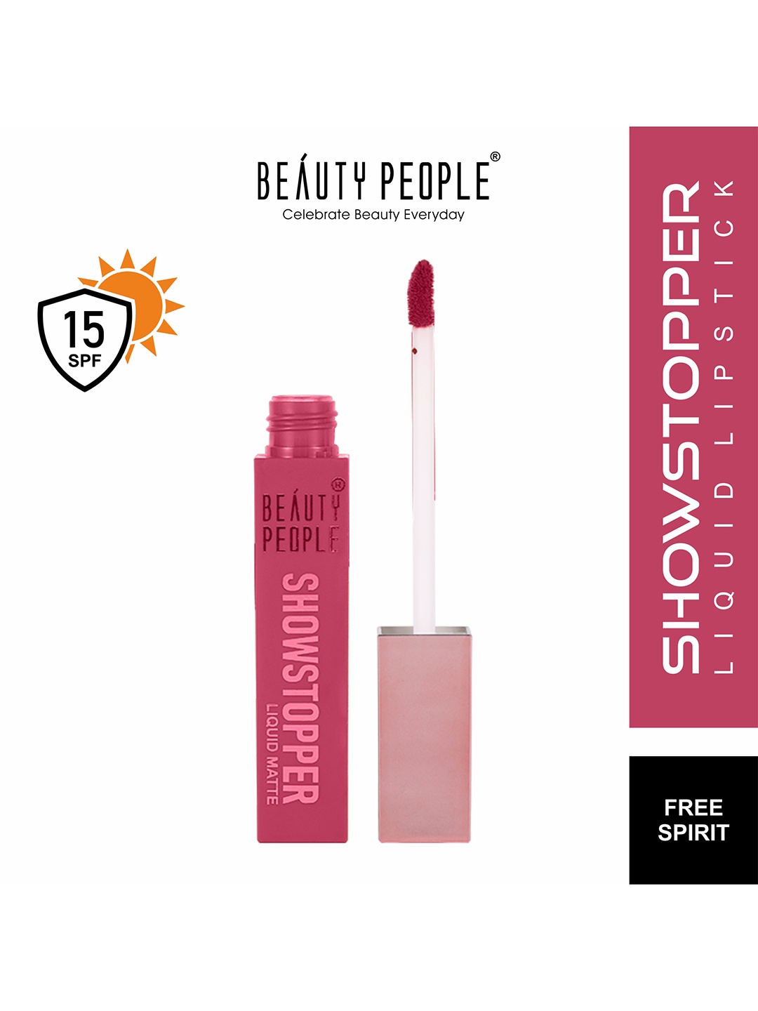 

Beauty People Show Stopper Liquid Lipstick Famous - 4 ml - Free Spirit - 03, Pink