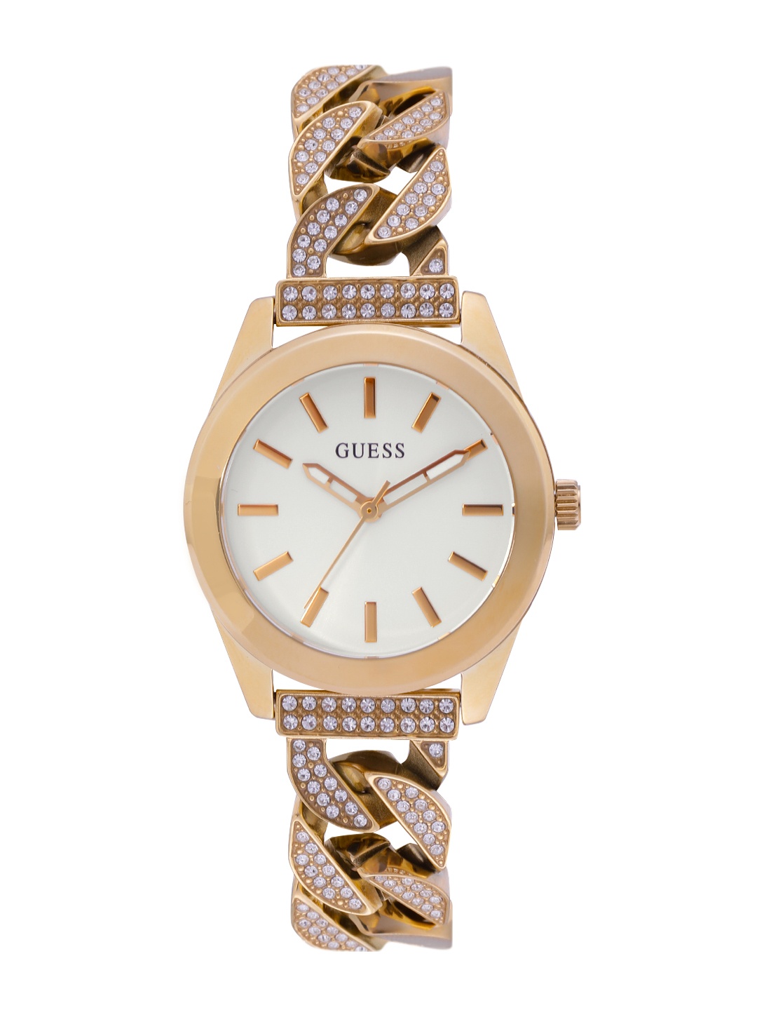 

GUESS Women Bracelet Style Straps Analogue Watch GW0546L2, White