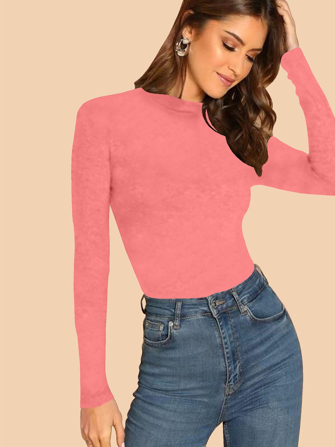 

Dream Beauty Fashion Peach-Coloured Top