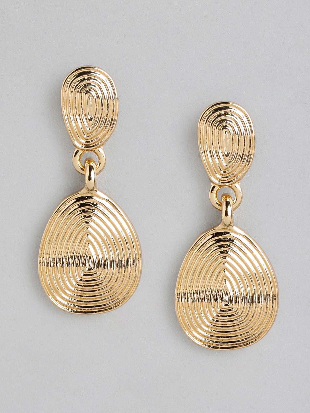 

Forever New Gold Plated Teardrop Shaped Drop Earrings