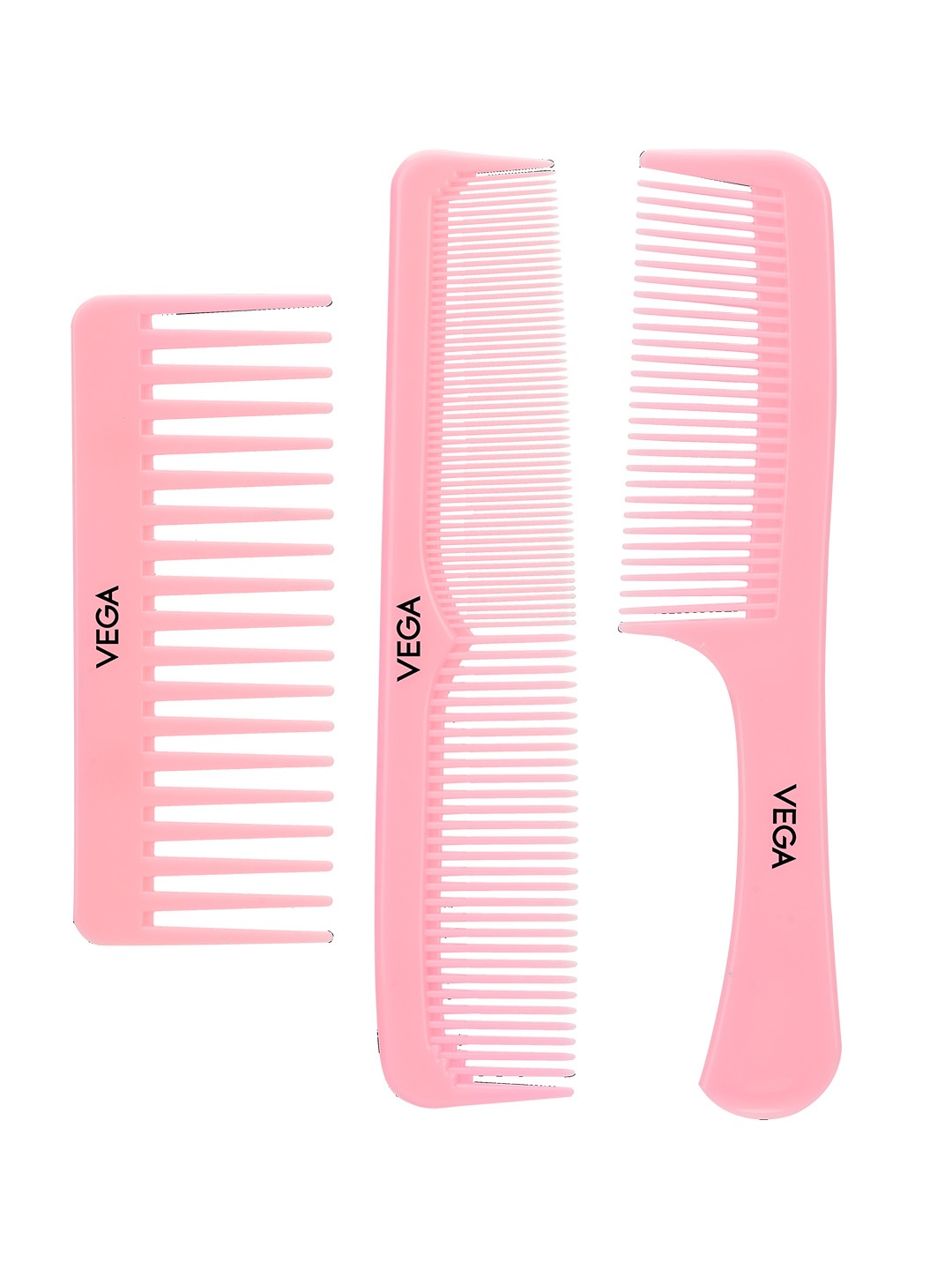 

VEGA Set Of 3 Comb Tower Set - HCS-04, Pink