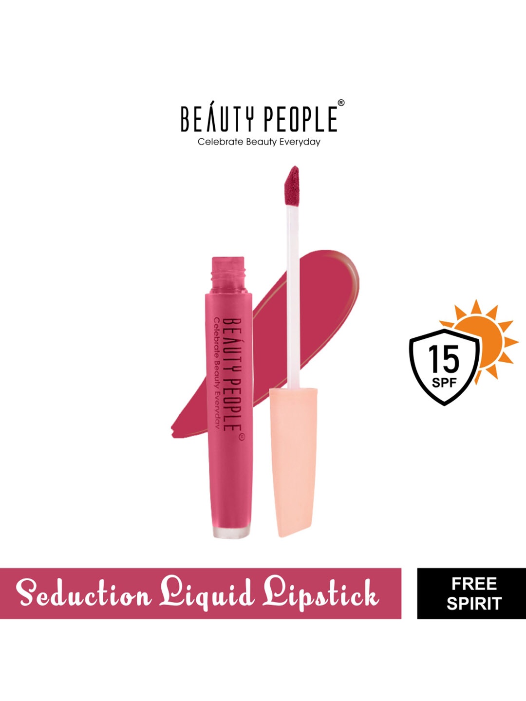 

Beauty People Seduction Liquid Lipstick - 4ml - Free Spirit, Pink