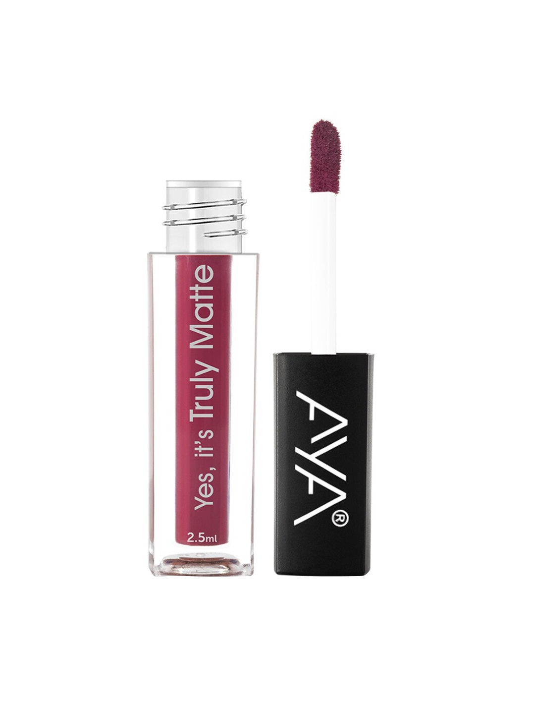 

AYA Yes Its Truly Matte Smudge-Proof Liquid Lipstick - 2.5ml - Plum 07, Pink