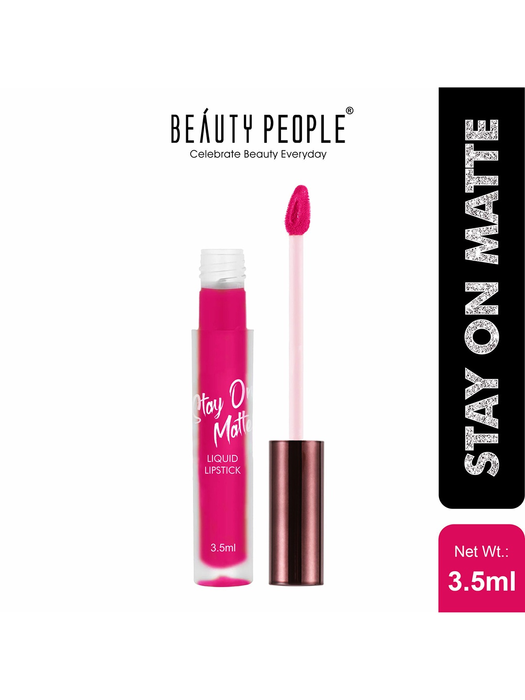 

Beauty People Stay On Matte Liquid Lipstick 3.5ml - Fun 05, Pink