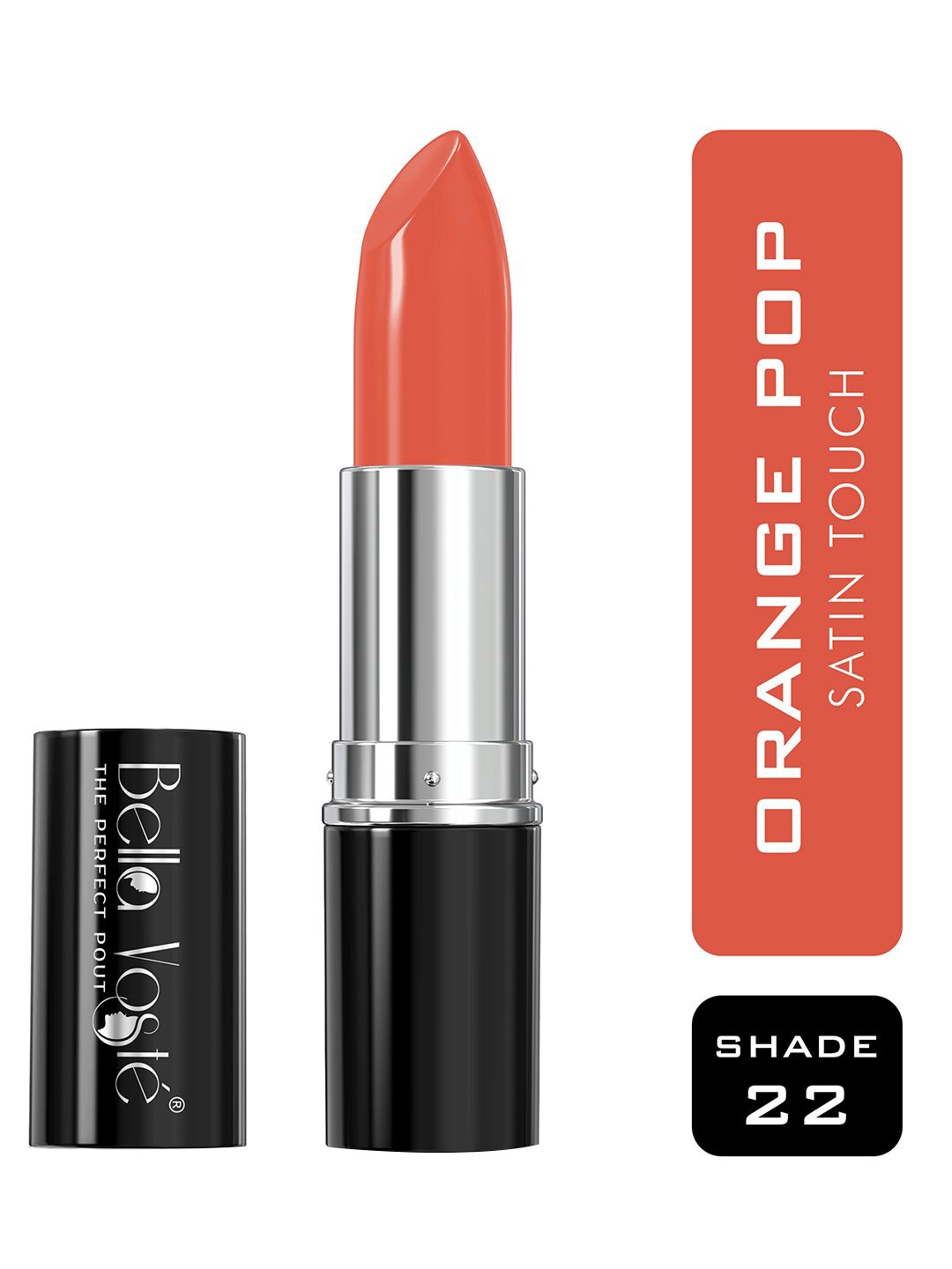 

Bella Voste The Perfect Pout Long Lasting Satin Touch Lipstick 4.2g Orange Pop 22