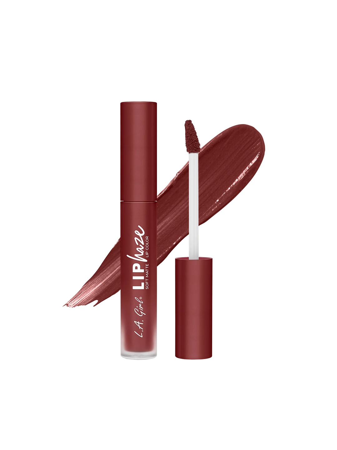 

L.A Girl Lip Haze Blurring Soft Matte Lipstick - 3.3 ml - Risk Taker, Maroon