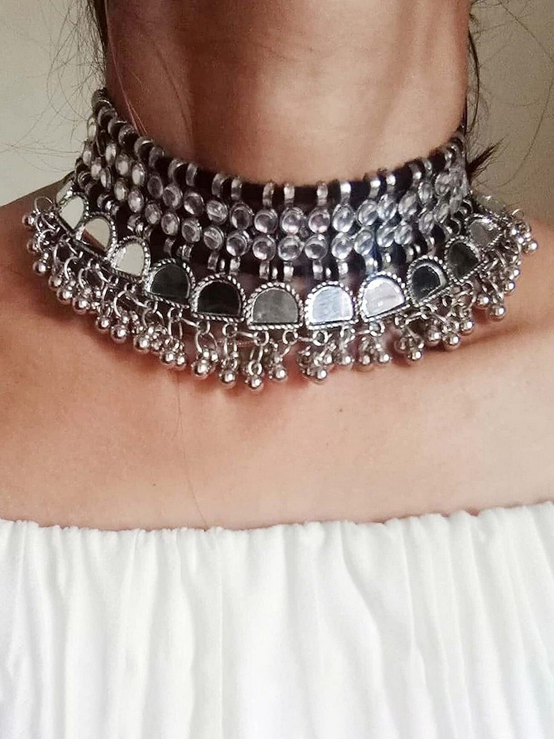 

Oxidized Heaven Sterling Silver-Plated Necklace