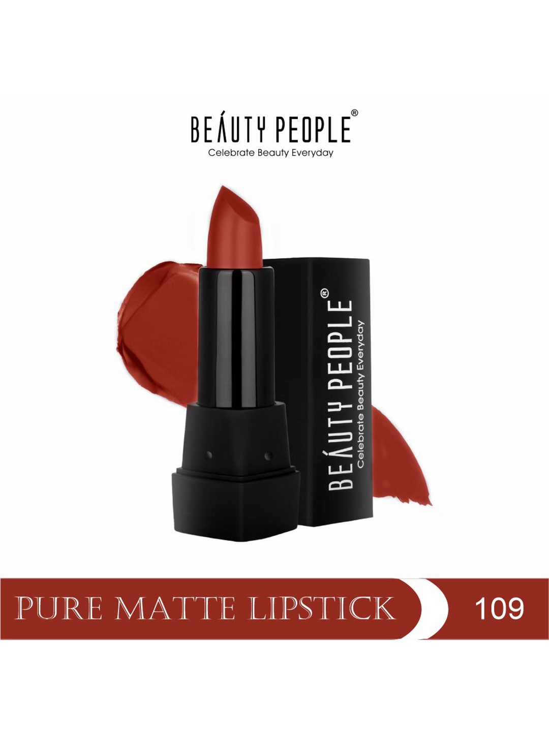 

Beauty People Pure Matte Long-Lasting Lipstick - 3.8 g - 109 Simmer Brown