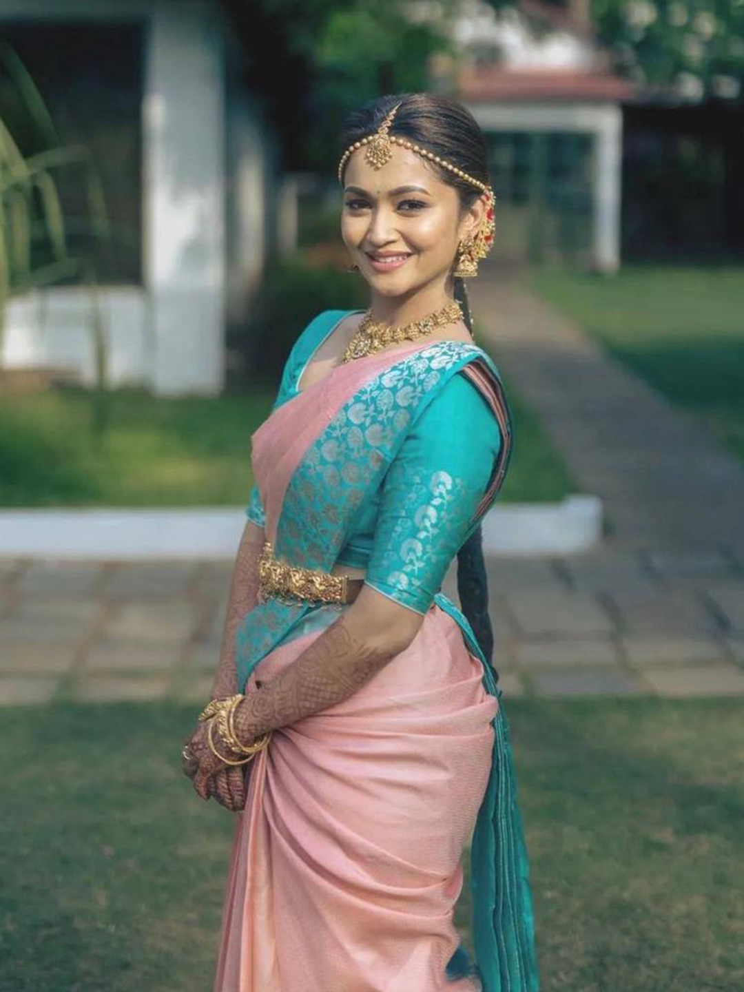 

Quelea Woven Design Zari Kanjeevaram Pure Silk Saree, Pink