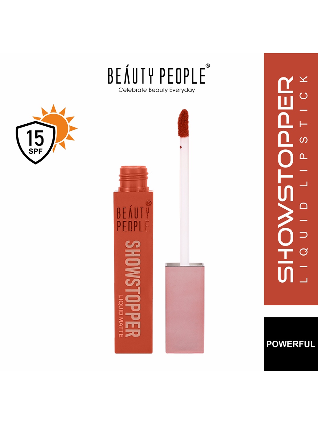 

Beauty People Show Stopper SPF15 Rich Matte Liquid Lipstick 4 ml - Powerful 06, Orange