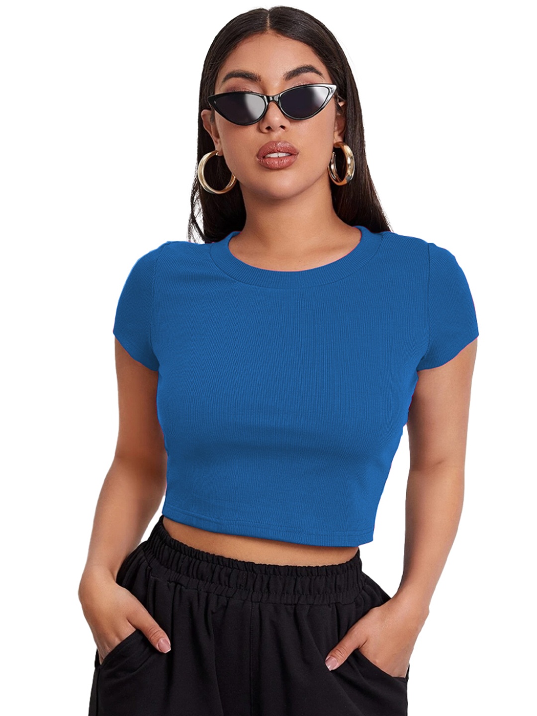 

BAESD Crop Top, Blue