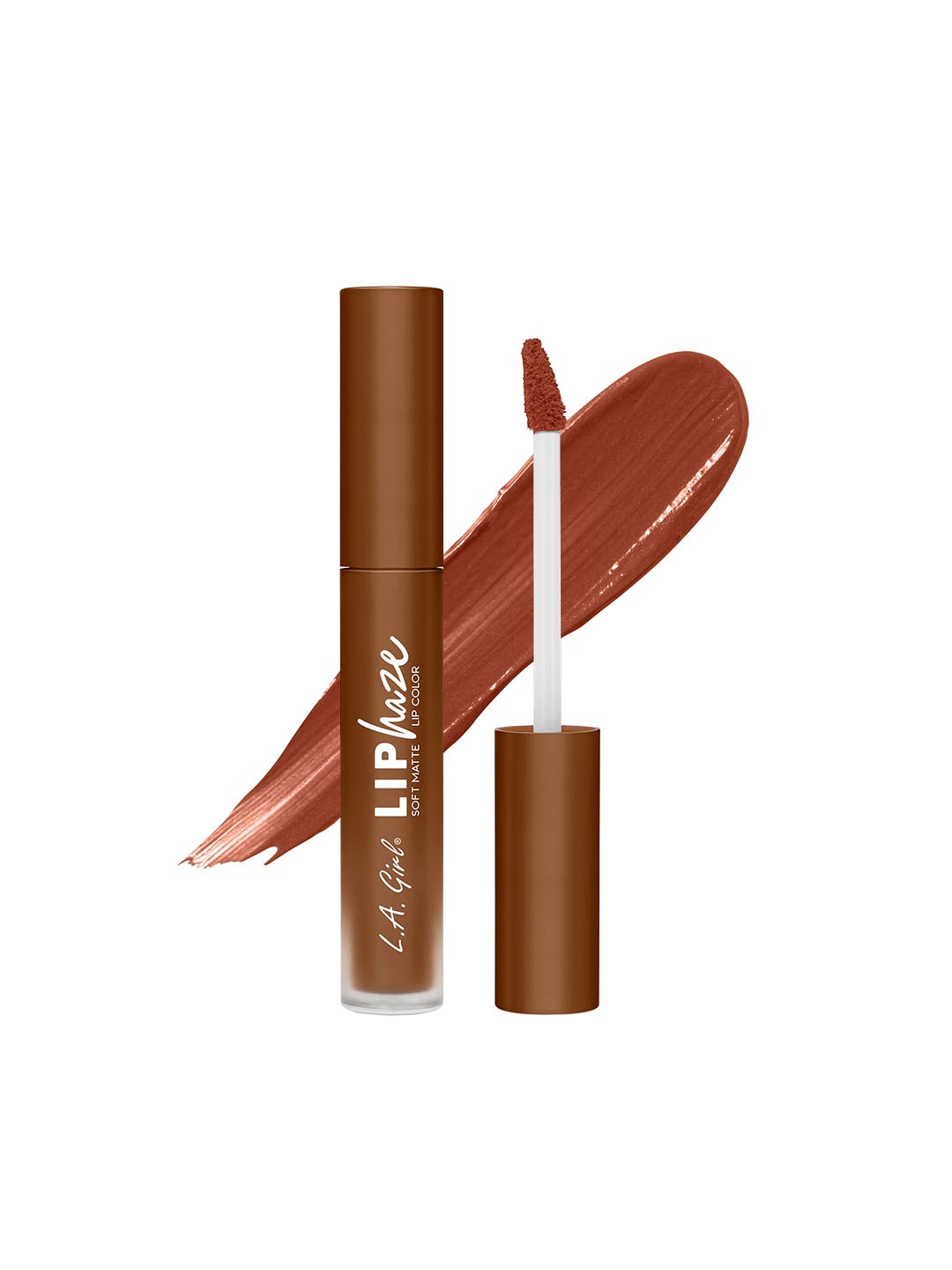 

L.A Girl Lip Haze Blurring Soft Matte Lipstick - 3.3 ml - All About It, Brown