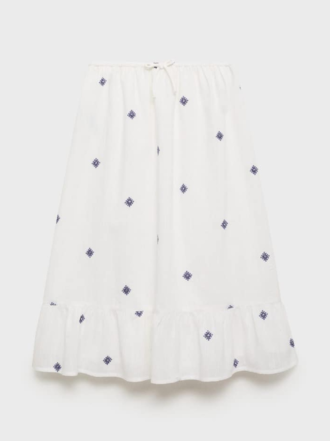 

Mango Kids Kids Girls Embroidered Detail Skirt, White