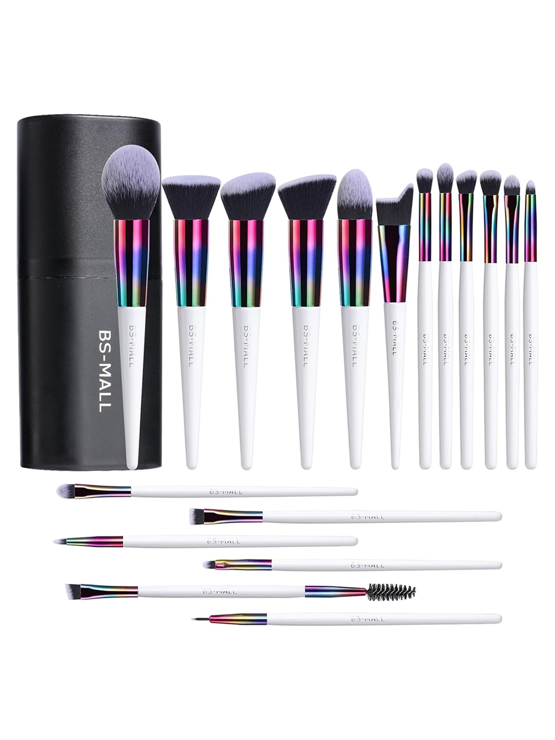

BS-MALL Set Of 18 Makeup Brush Set - White