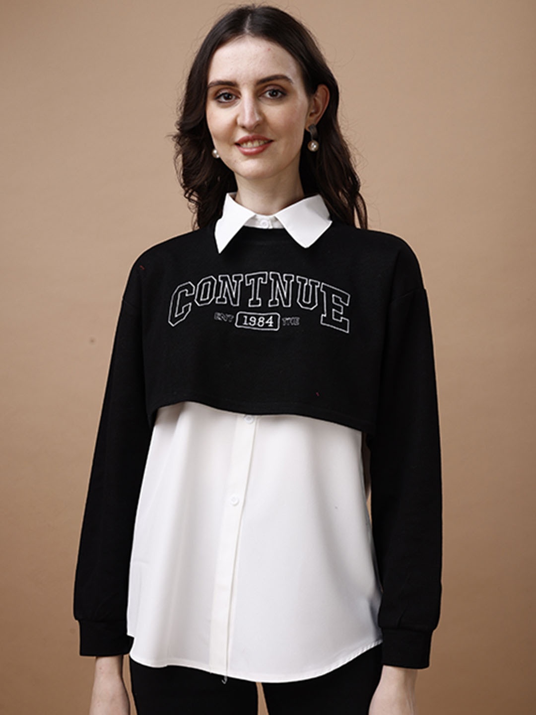

BAESD Black Shirt Style Top