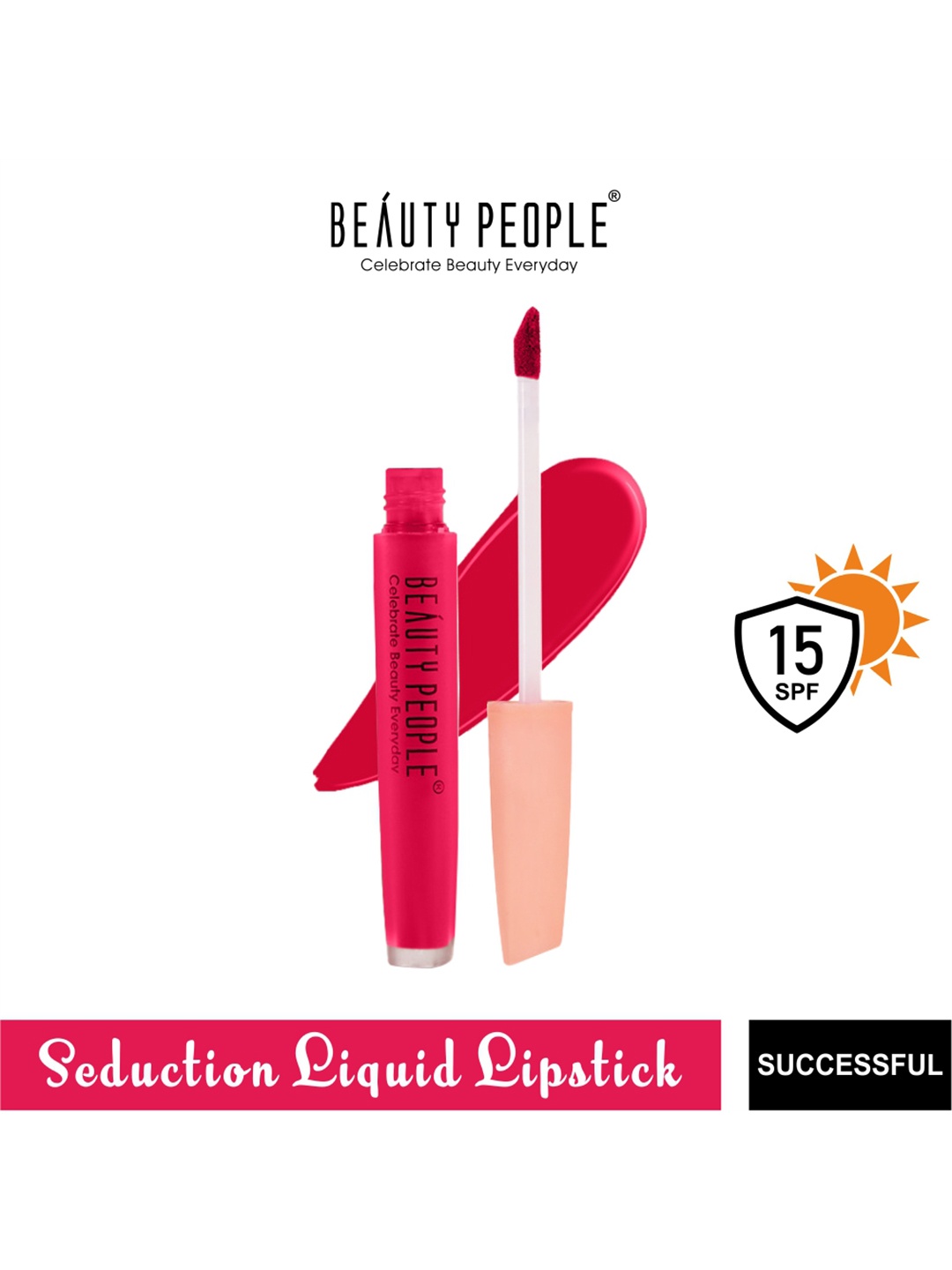 

Beauty People Seduction Liquid Lipstick - 4ml - Successful, Pink