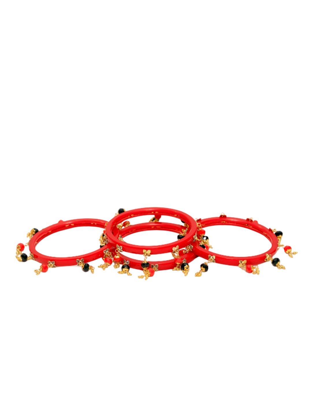

Align Set Of 4 Gold-Plated Beaded Bangles