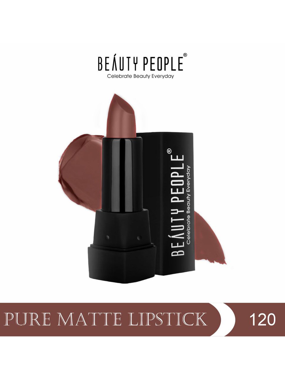 

Beauty People Pure Matte Long-Lasting Lipstick - 3.8g - Buffy Summers 120, Coffee brown