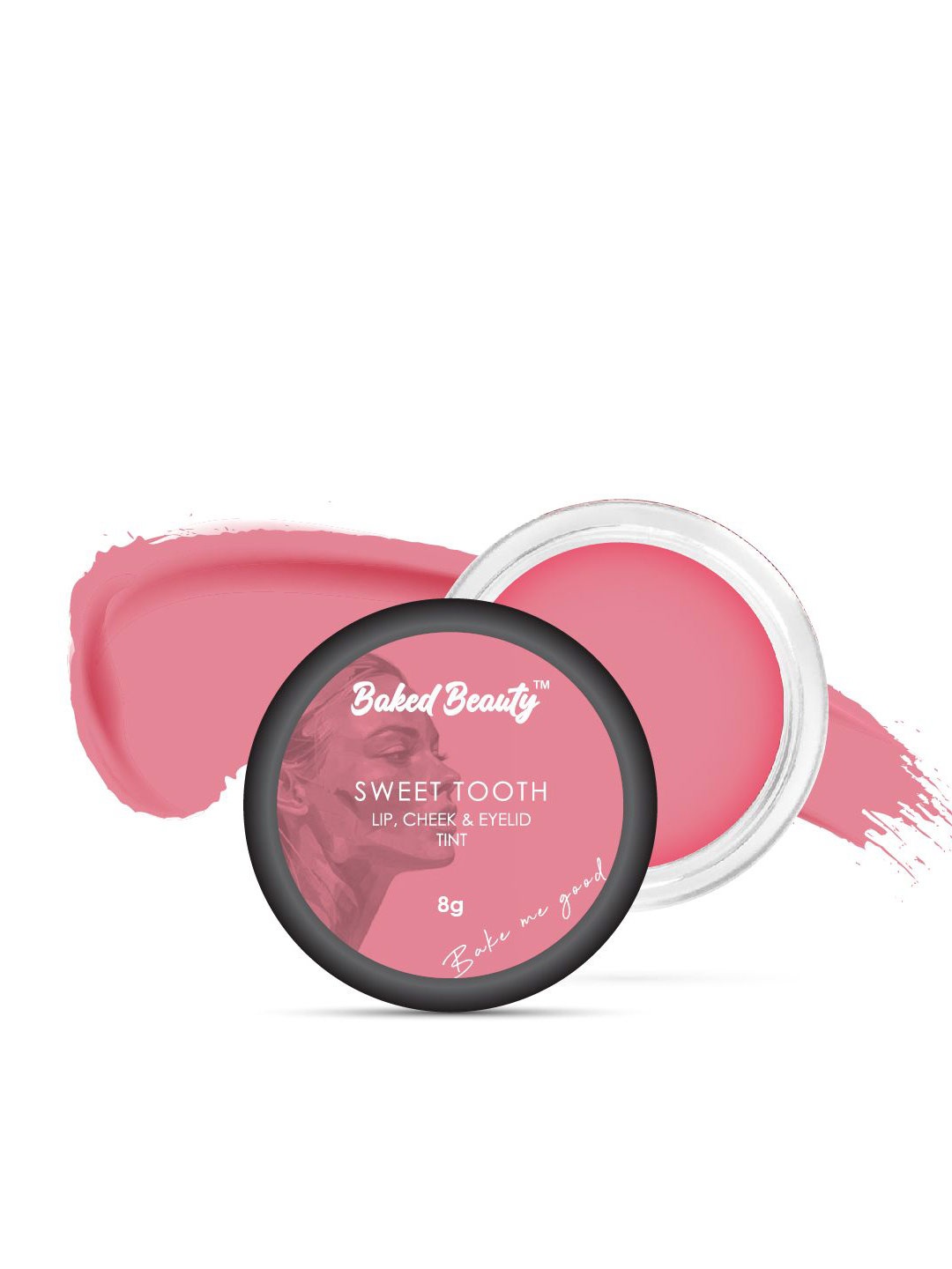 

Baked Beauty Lip & Cheek Tint With Vitamin E - 1.8g - Sweet Tooth, Pink