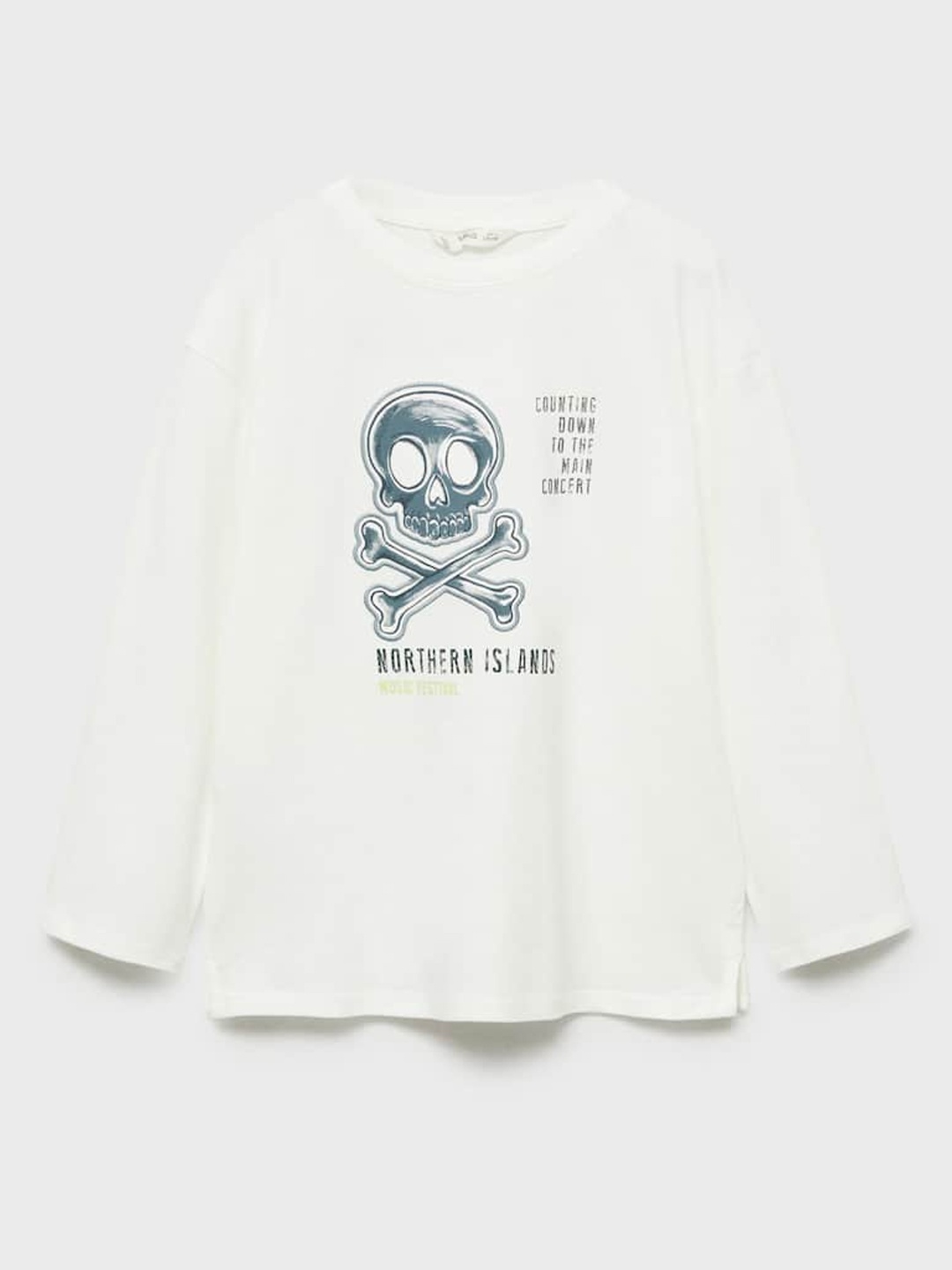

Mango Kids Boys Printed Pure Cotton T-Shirt, White