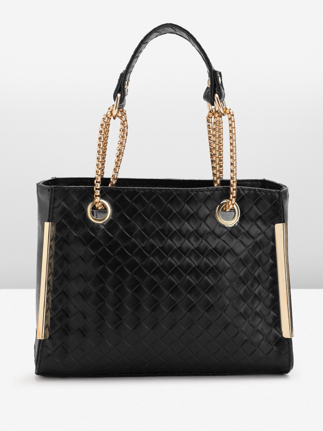 

Mast & Harbour Textured Structured Handheld Bag, Black
