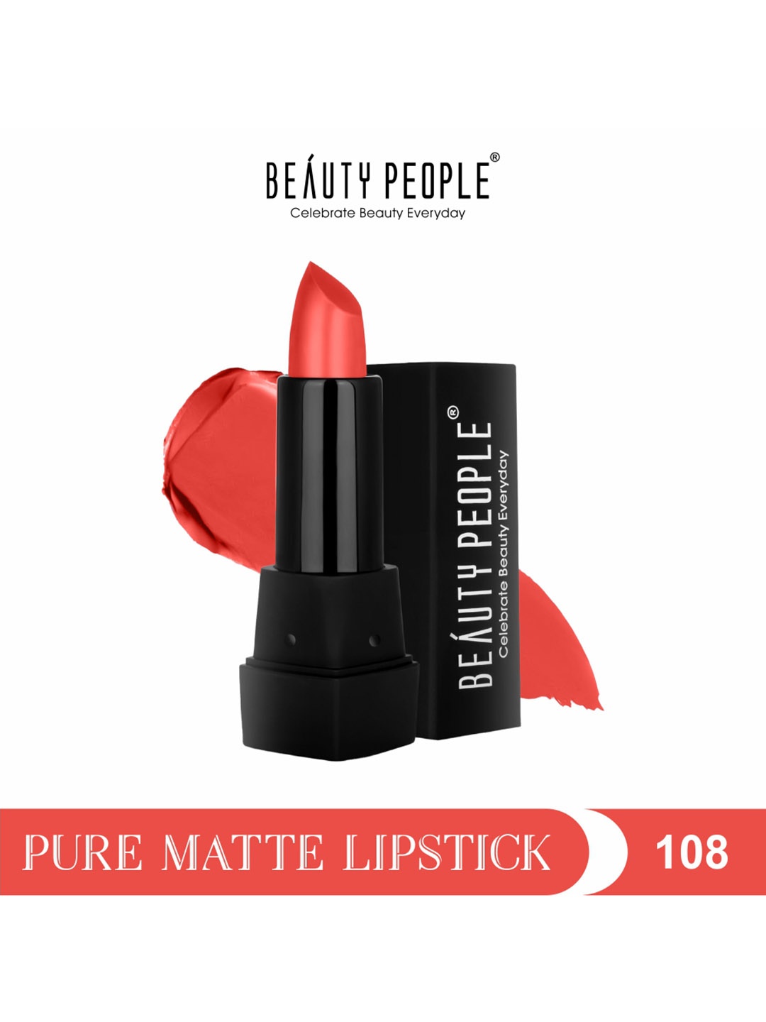 

Beauty People Pure Matte Long Lasting Lipstick - Rust Have 108, Red