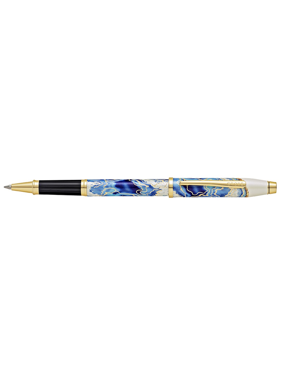 

Cross Wanderlust Malta Gold-Plated Engravings & Appointments Rollerball Pen, Blue