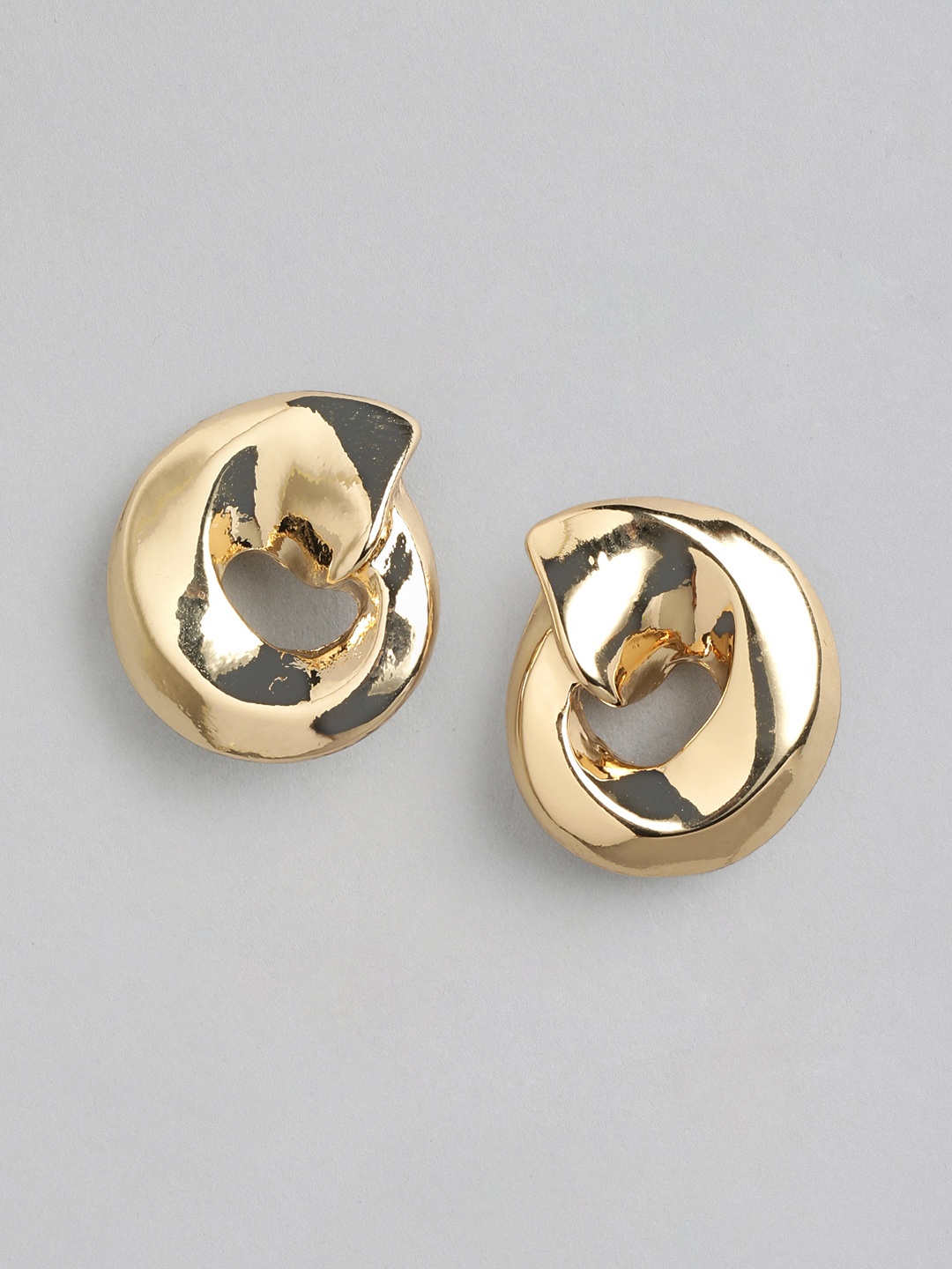 

Forever New Gold Plated Contemporary Studs Earrings