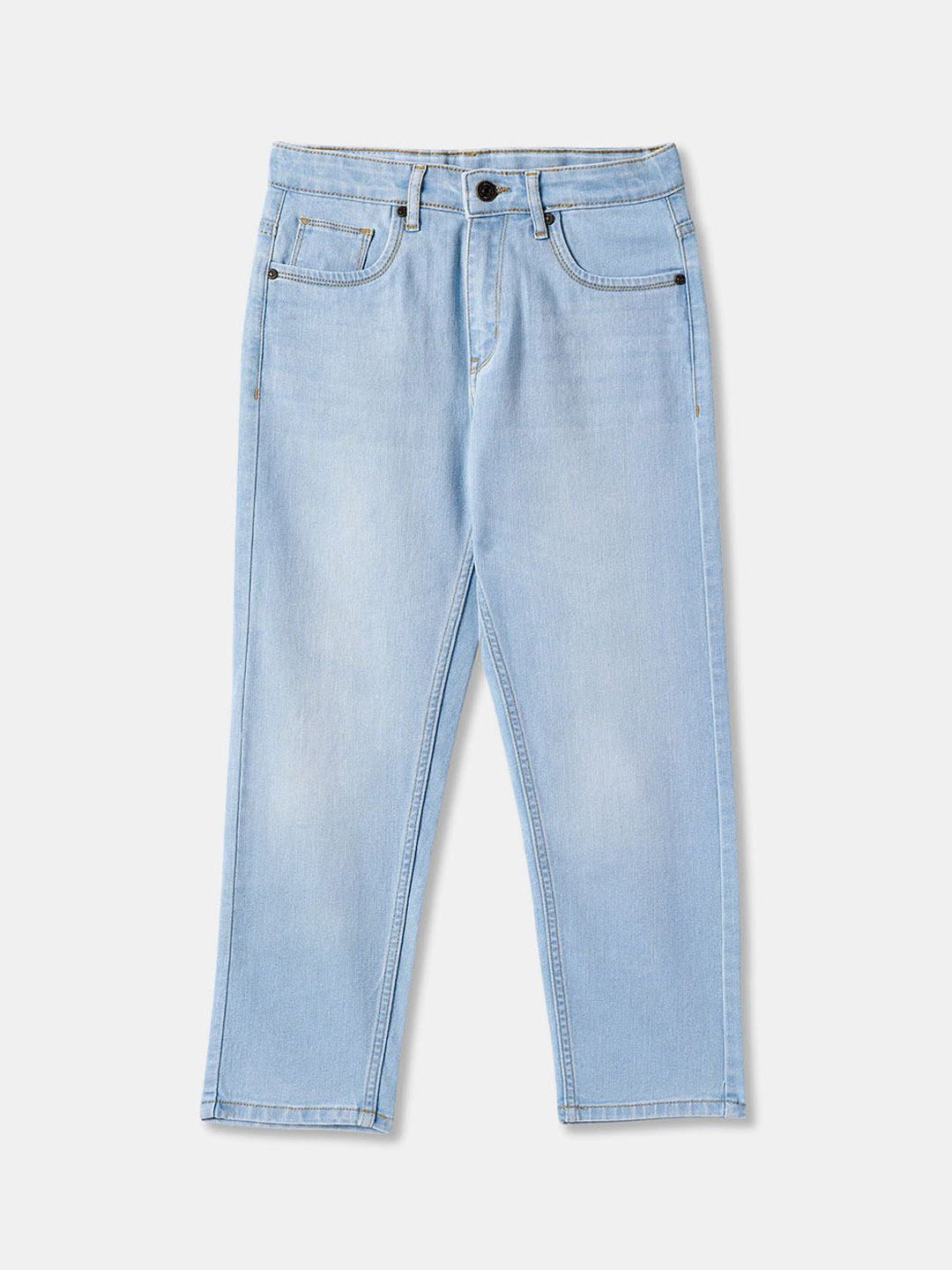 

R&B Boys Cotton Heavy Fade Regular Fit Jeans, Blue