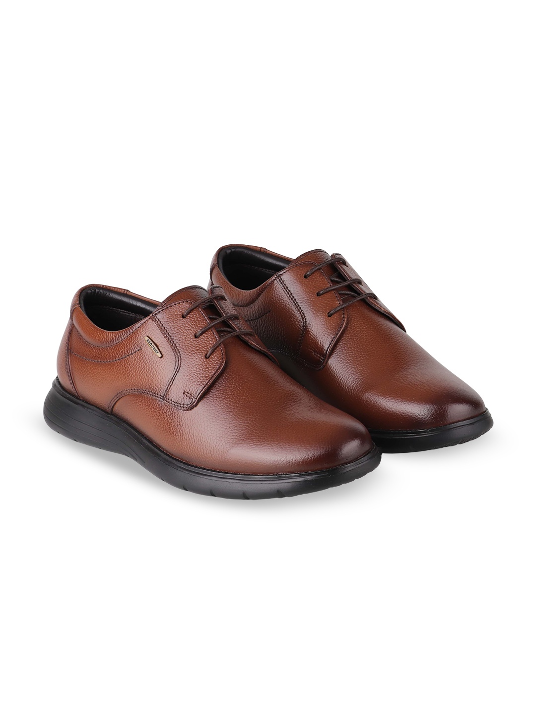 

Red Chief Men Lace-Up Leather Derbys Formal Shoes, Tan