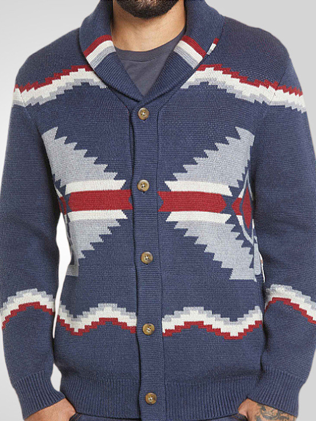 

Mast & Harbour Men Cardigan, Navy blue