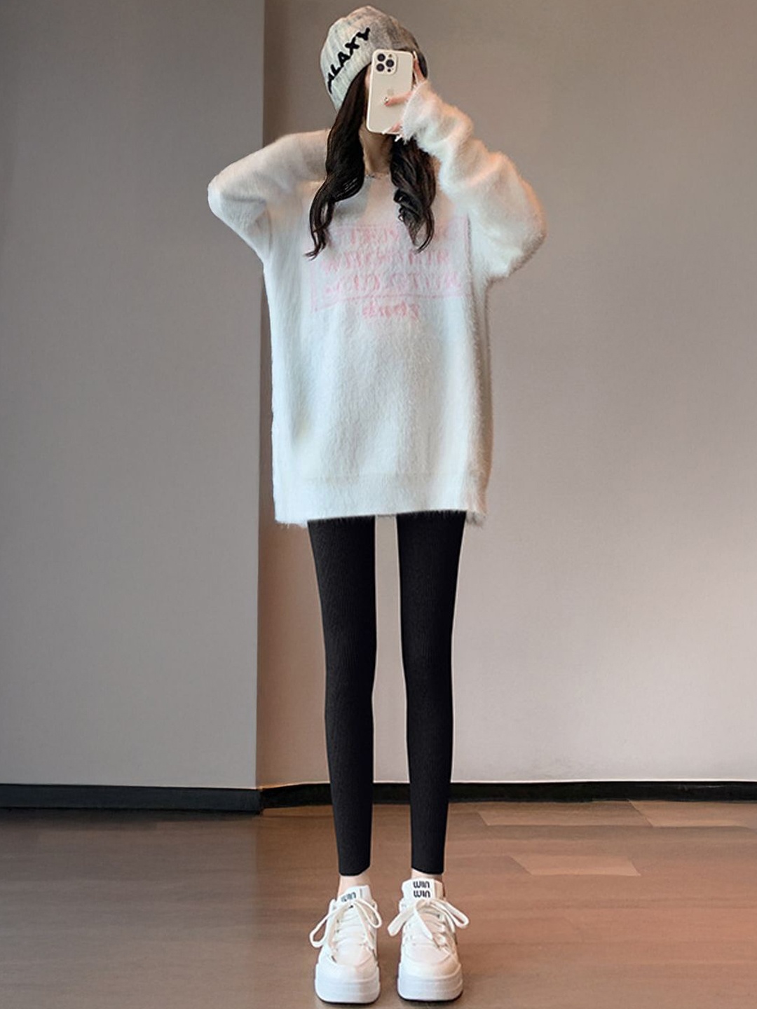 

StyleCast Ankle-Length Leggings, Black