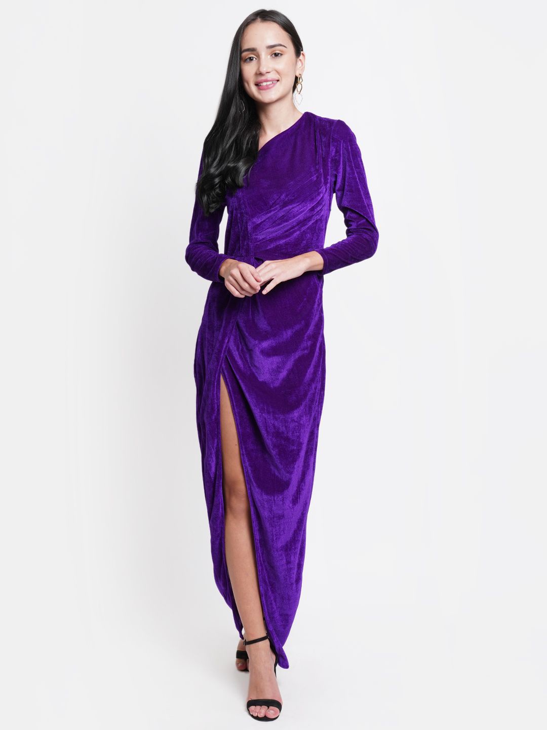 

DODO & MOA Georgette Maxi Dress, Navy blue