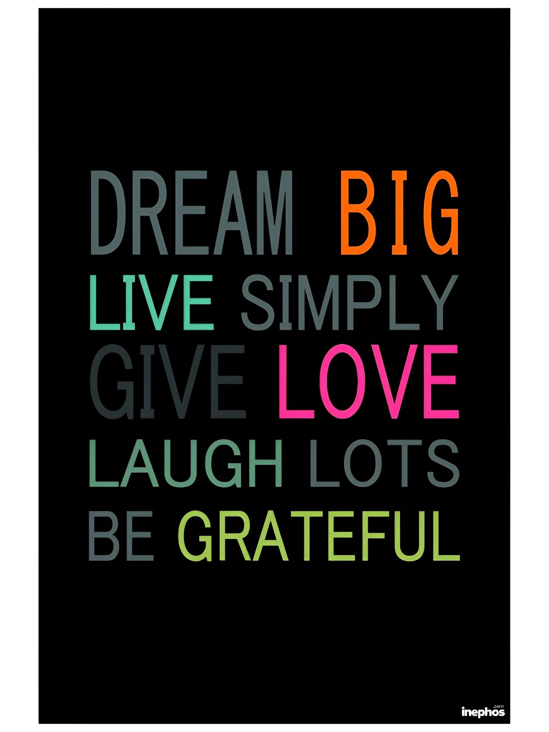 

Inephos Black & Green Printed Wall Poster