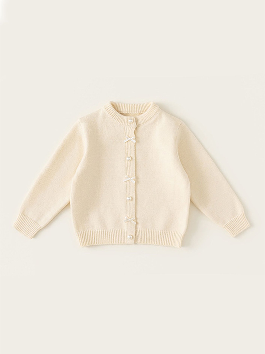 

LULU & SKY Girls Cardigan, Beige