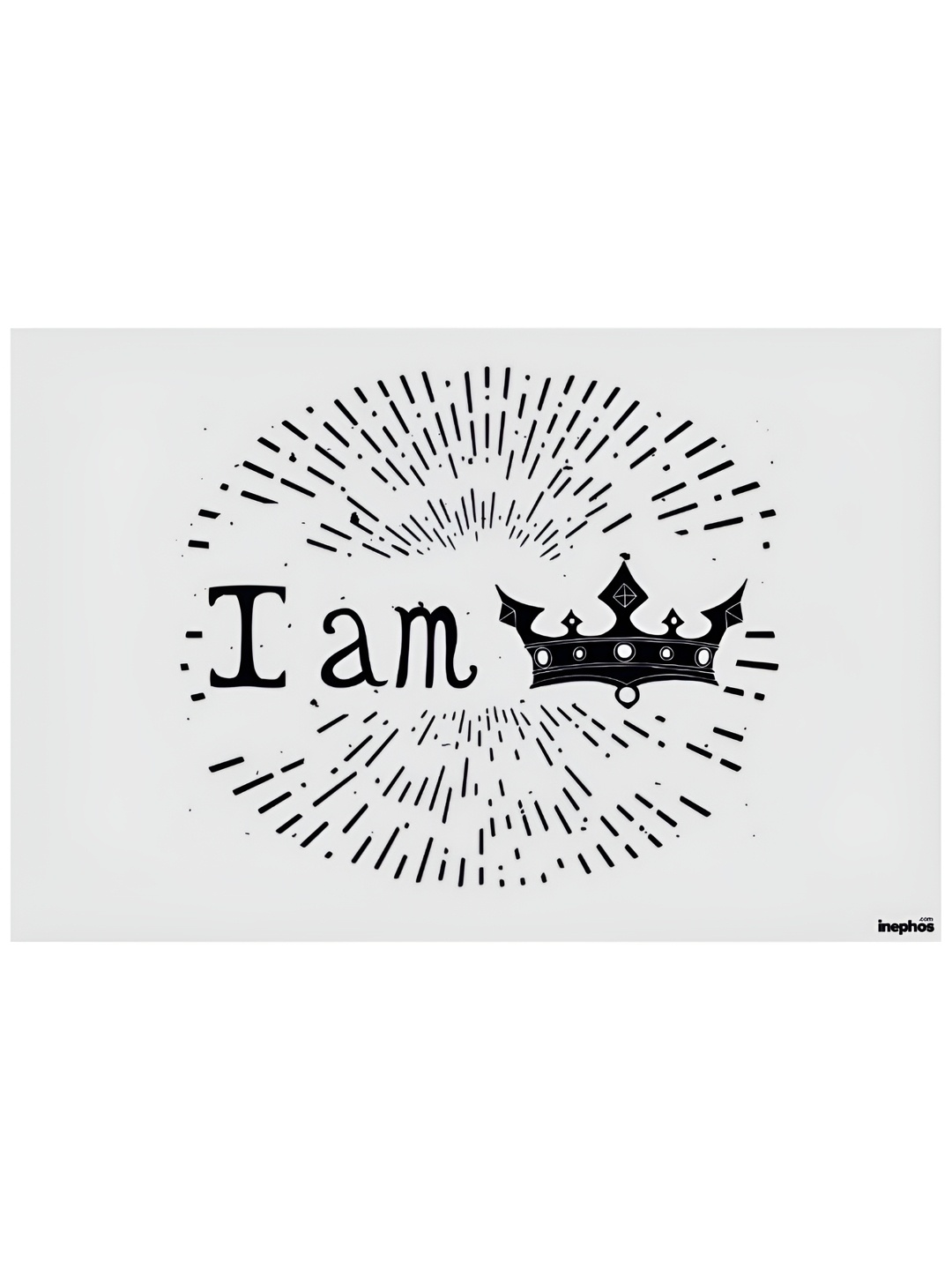 

Inephos White & Black Printed Long Lasting Wall Poster