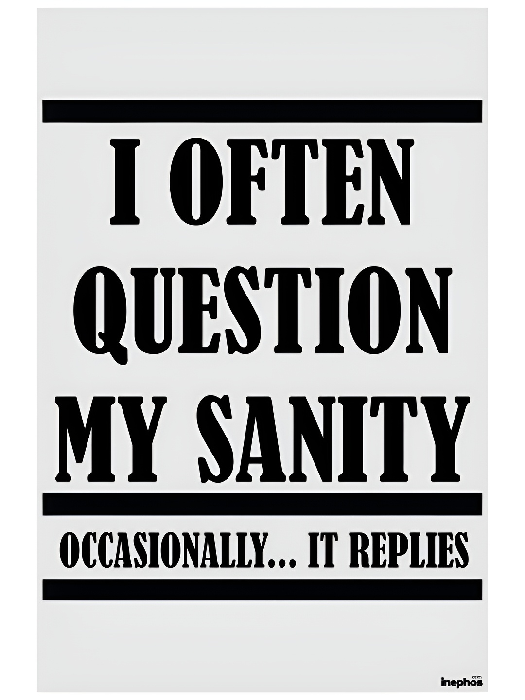

Inephos Black & White Printed Paper Creative Artwork Poster