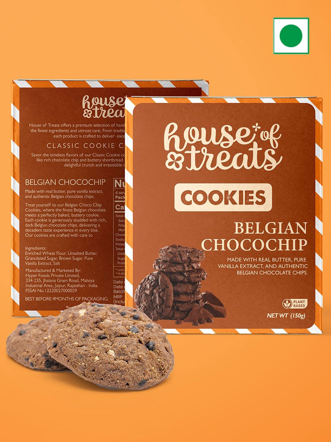 

RawFruit Belgian Chocochip Cookies, Brown