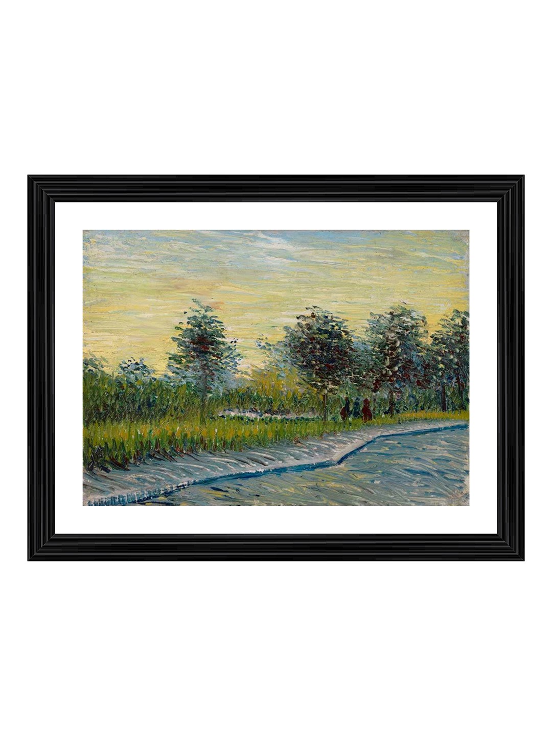 

Adventures India Black & Green Floral and Botanical Wooden Painting Wall Art